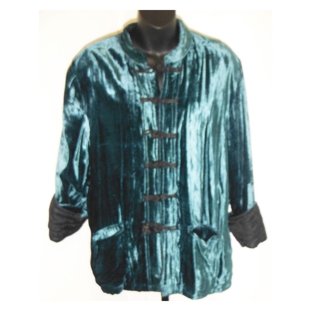 Silk Rayon Asian overcoat